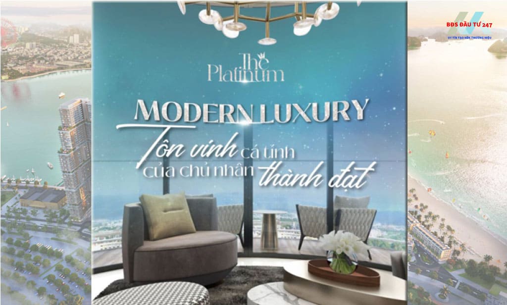 Phong cách kiến trúc Modern Luxury tại căn hộ The Platinum