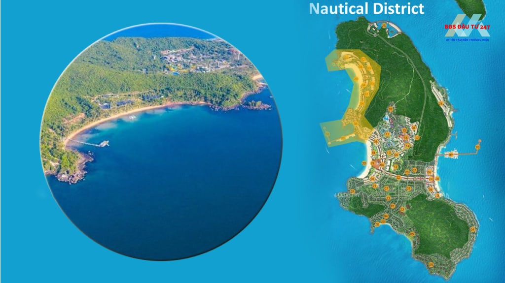 khám phá phân khu Nautical District - Hòn Thơm Paradise Island